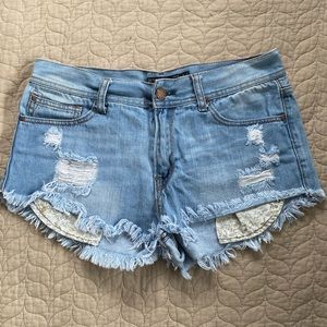 Denim BLVD Jean Cheeky shorts